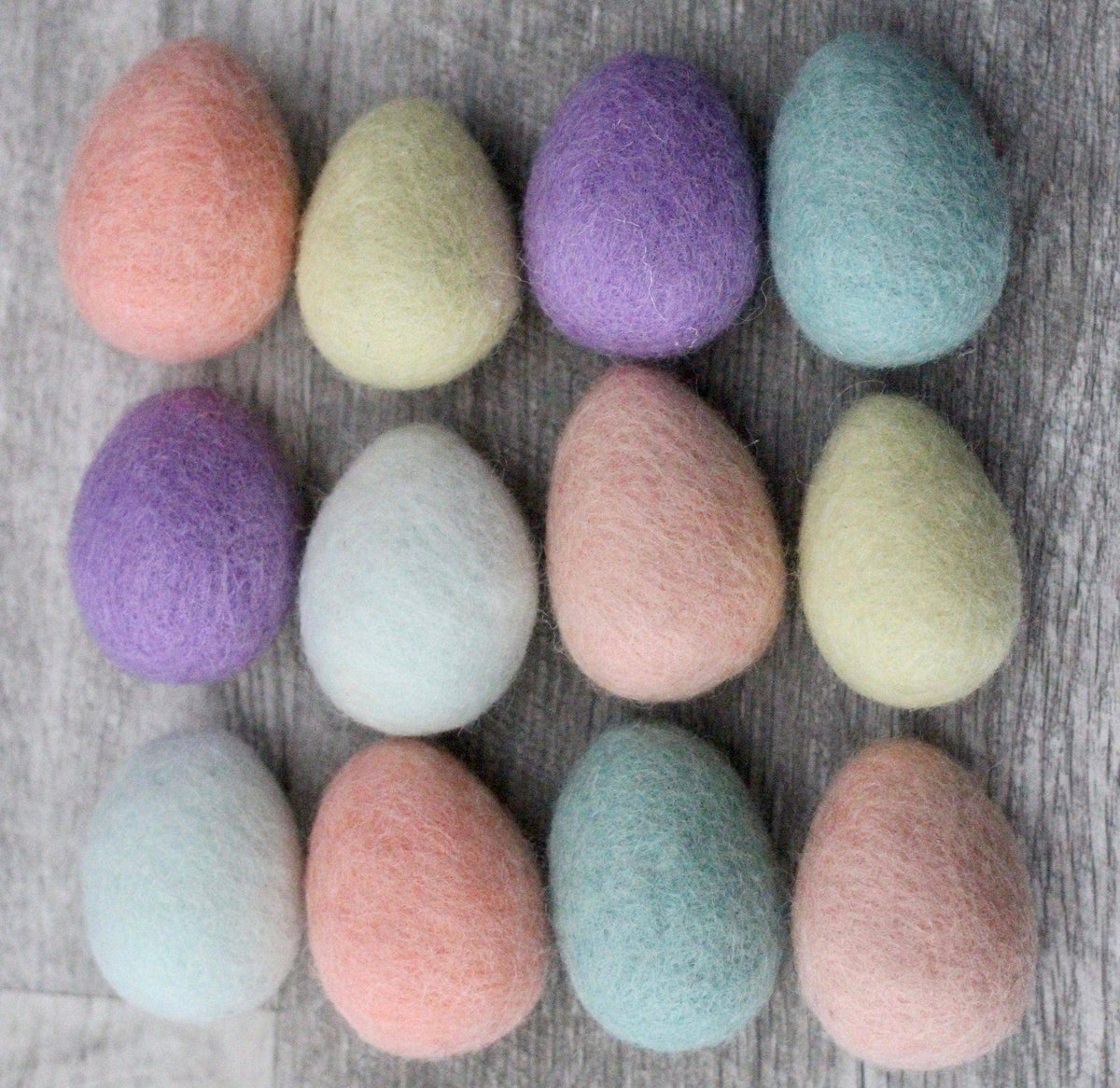 Felt eggs- Pastel Collection