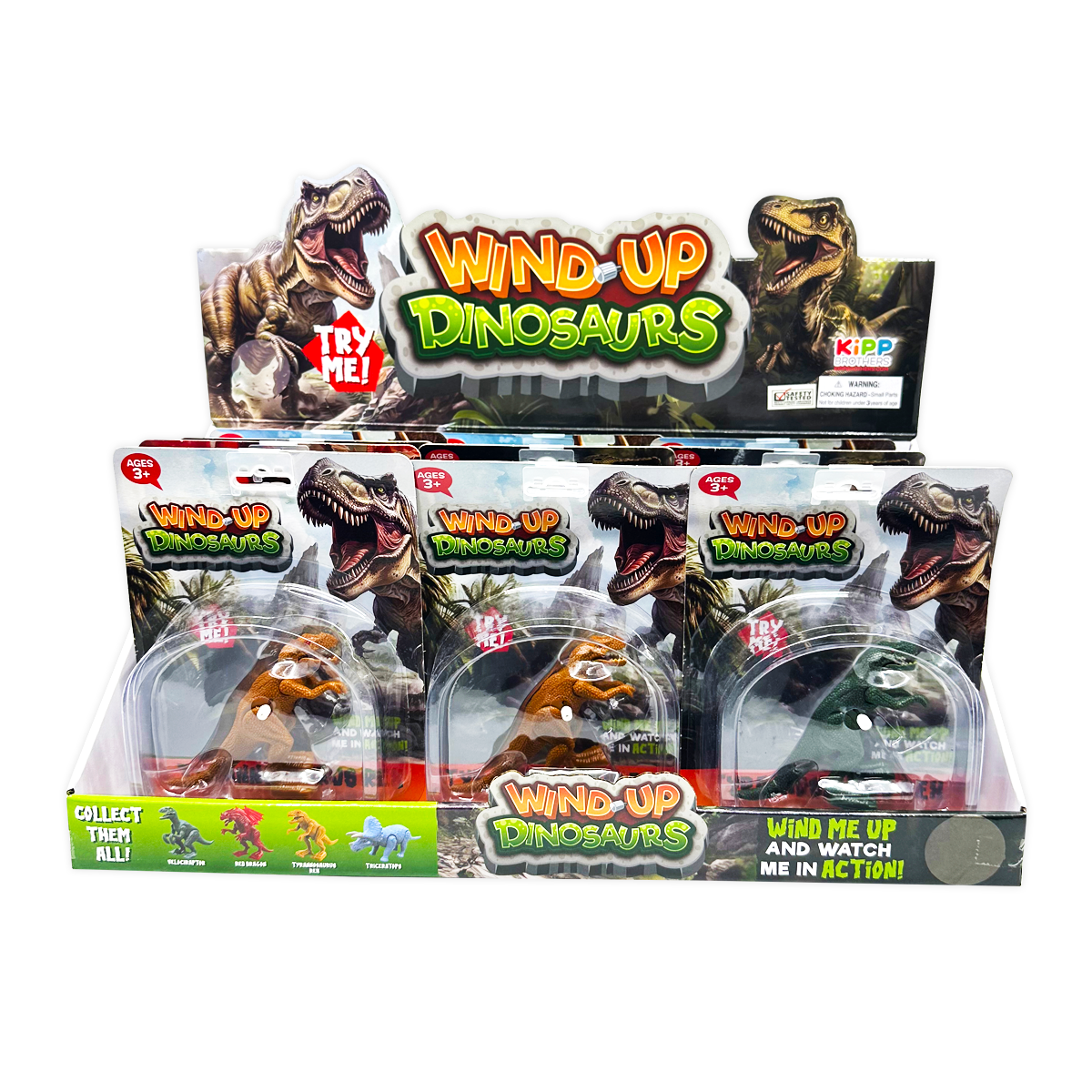 So Much Fun! Wind-Up Action Dinosaur Toy
