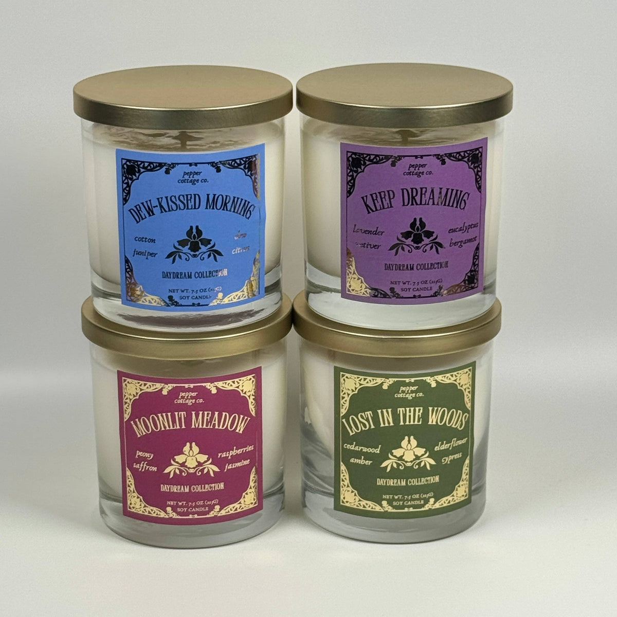 Dew-Kissed Morning 7.5 oz Soy Spring Candle | Cotton, Juniper, Dew, Citrus | Daydream Collection Spring Morning Dew Candle