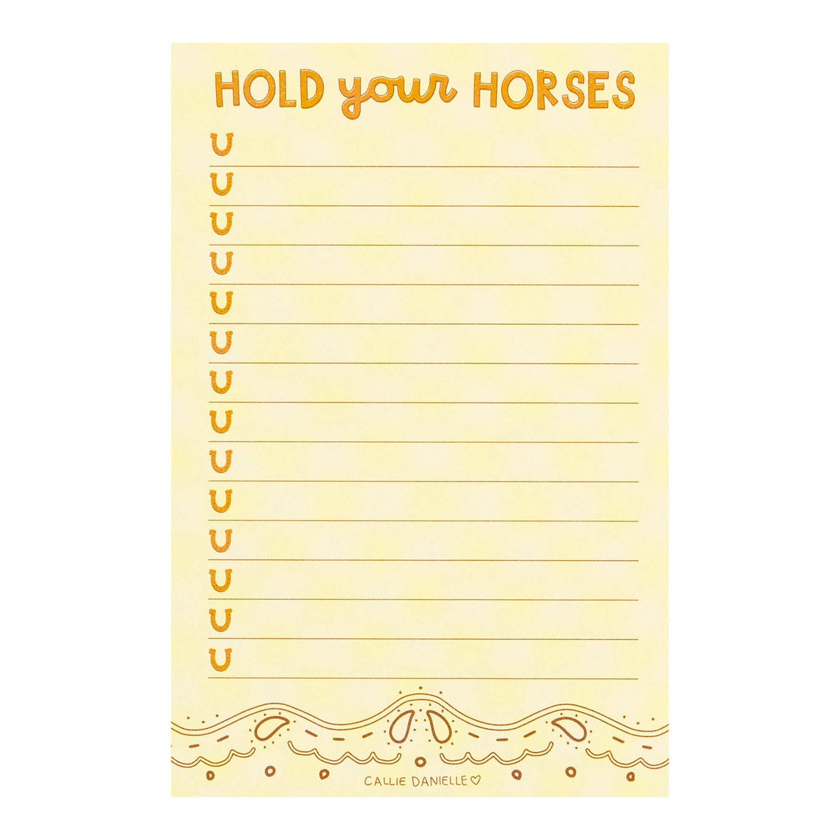 Hold Your Horses Southern Notepad