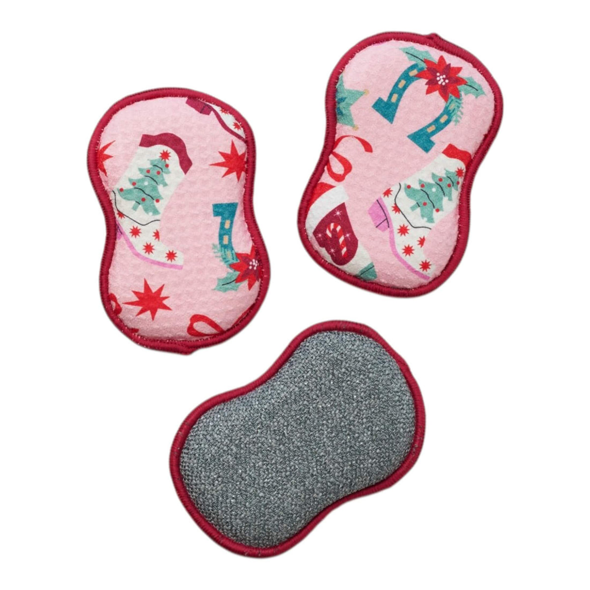 RE:usable Sponges (Set of 3) -  Cowgirl Christmas
