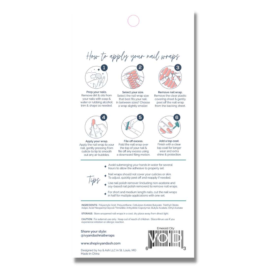 Wildflower | Colorful Summer Florals Nail Wrap Set