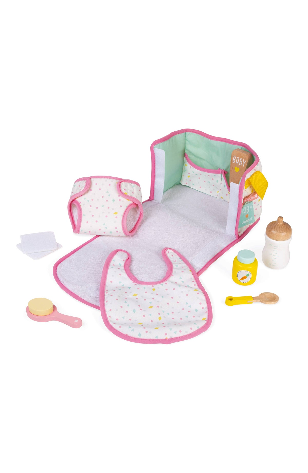 Pretend Play Toy | Nursery & Changing Set | 8 accesories