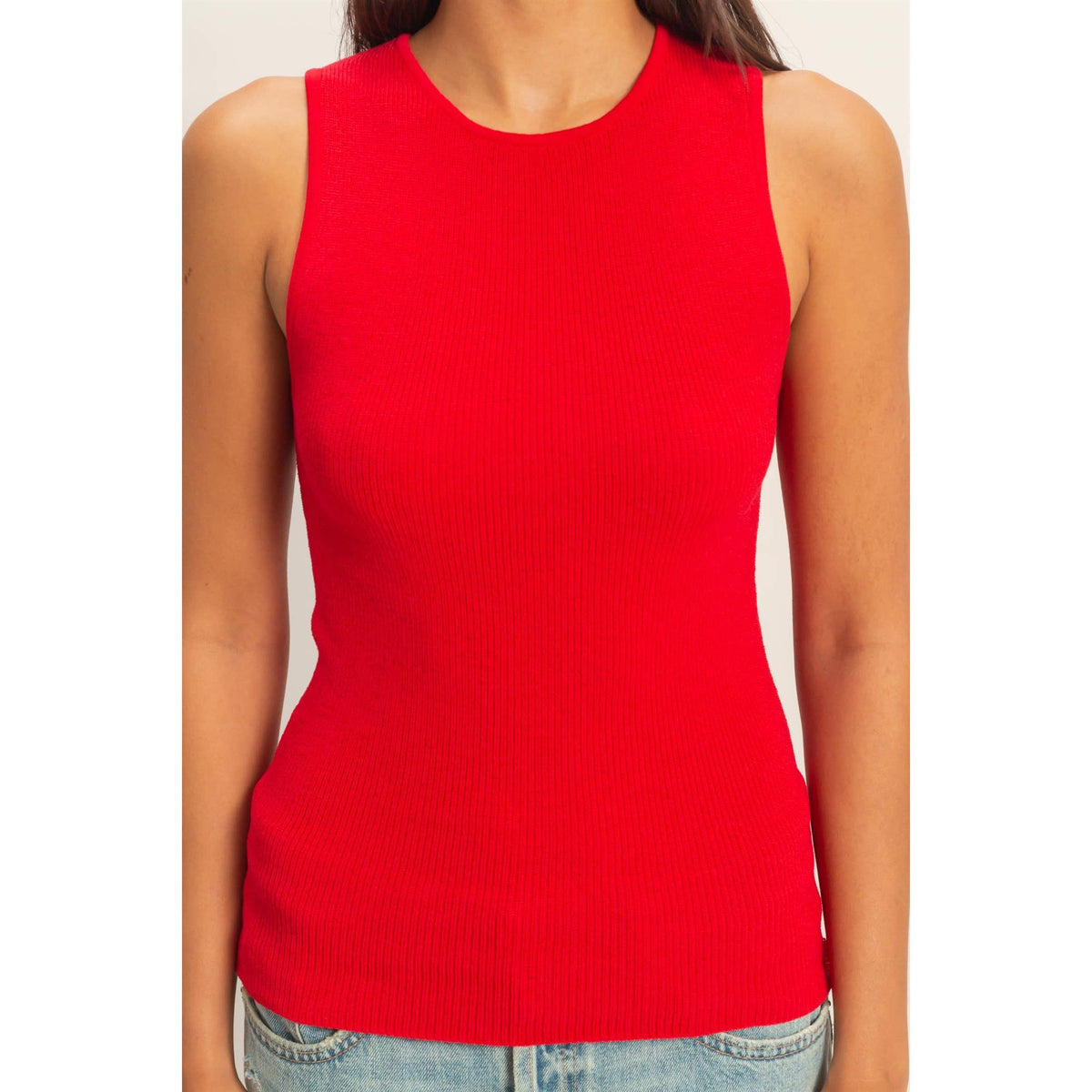 Ribbed Knit Tank Top