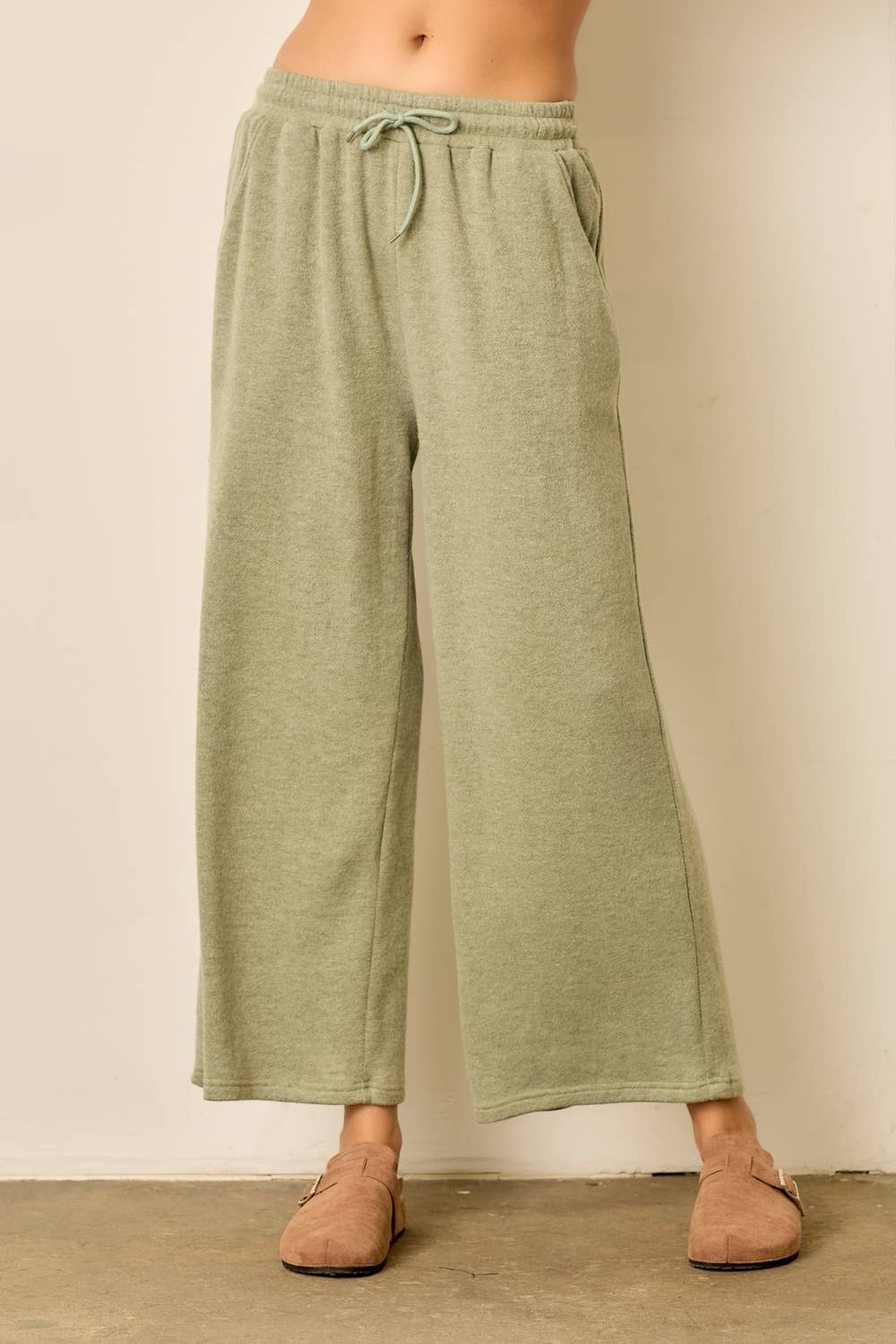 SOFT KNIT ELASTIC WAIST PANT