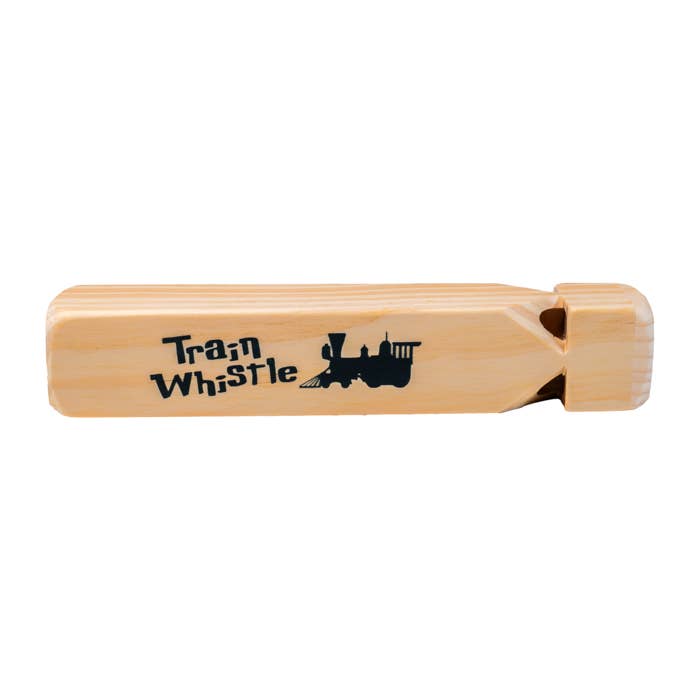 Neato! 7.5" Classic Wooden Train Whistle- Retro Classic