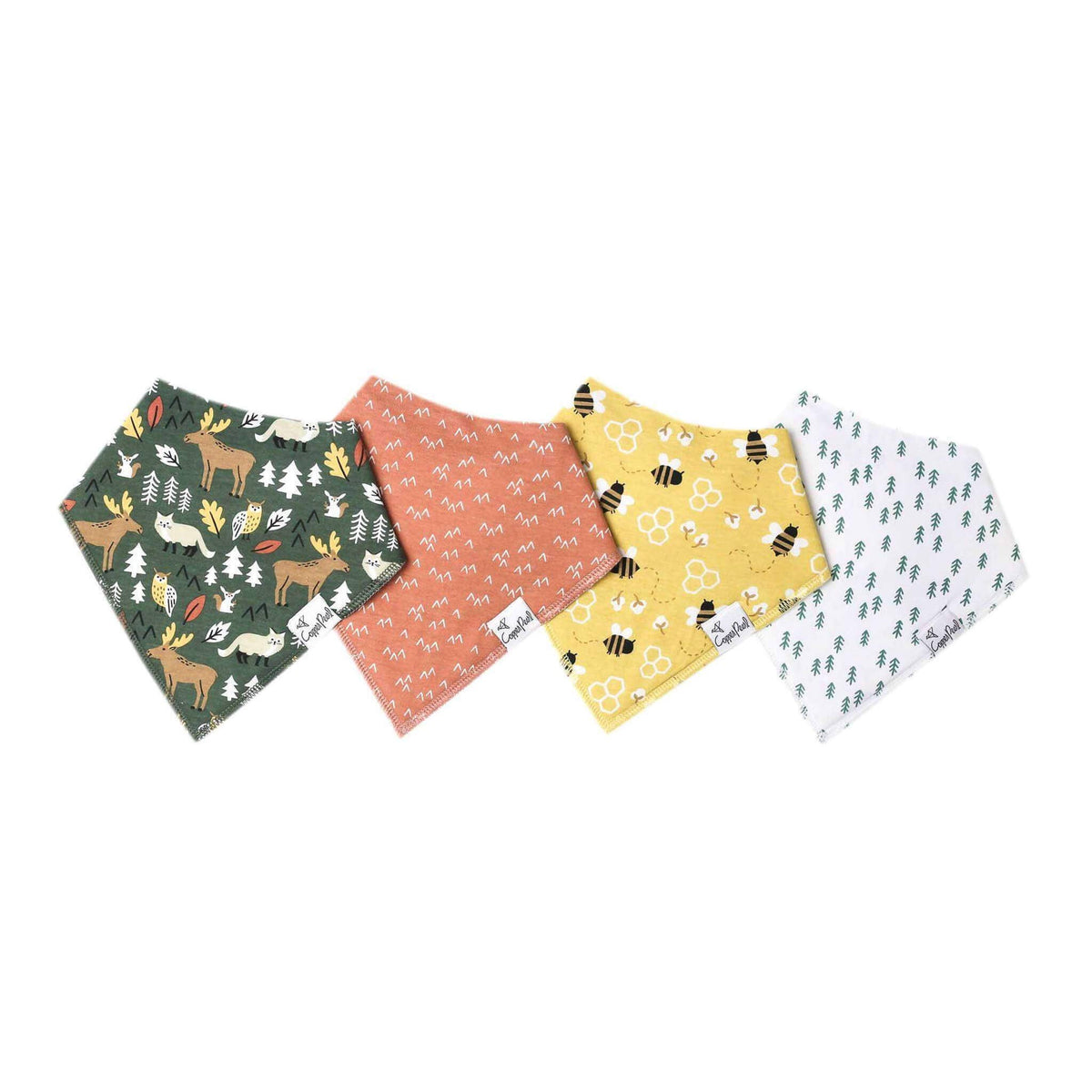 4 Pack Baby Bandana Bibs - Atwood