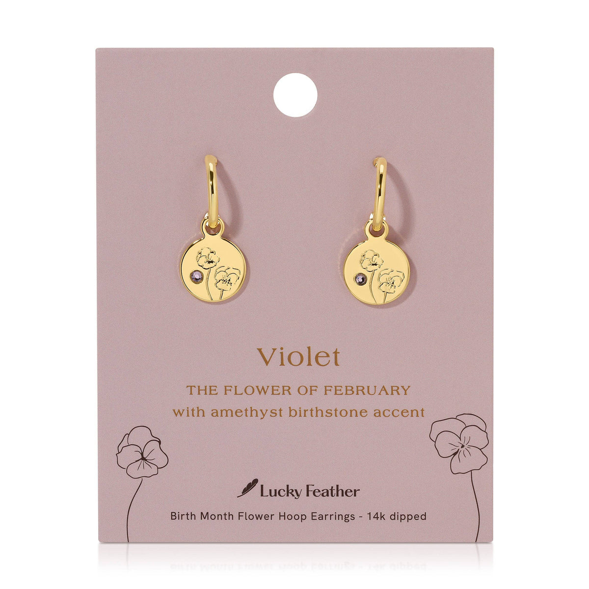 Birth Month Flower Earrings