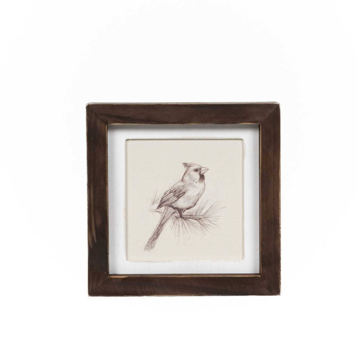 7x7 wood frame art sign (BIRDS) Home Decor - 11013