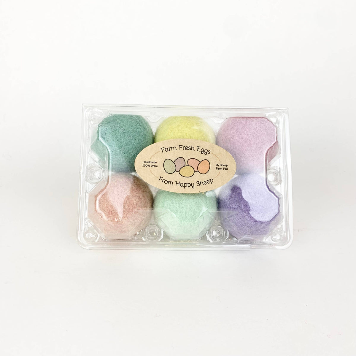 Felt eggs- Pastel Collection