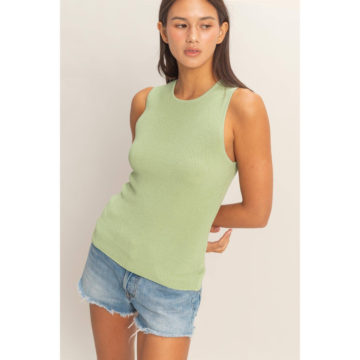 Ribbed Knit Tank Top