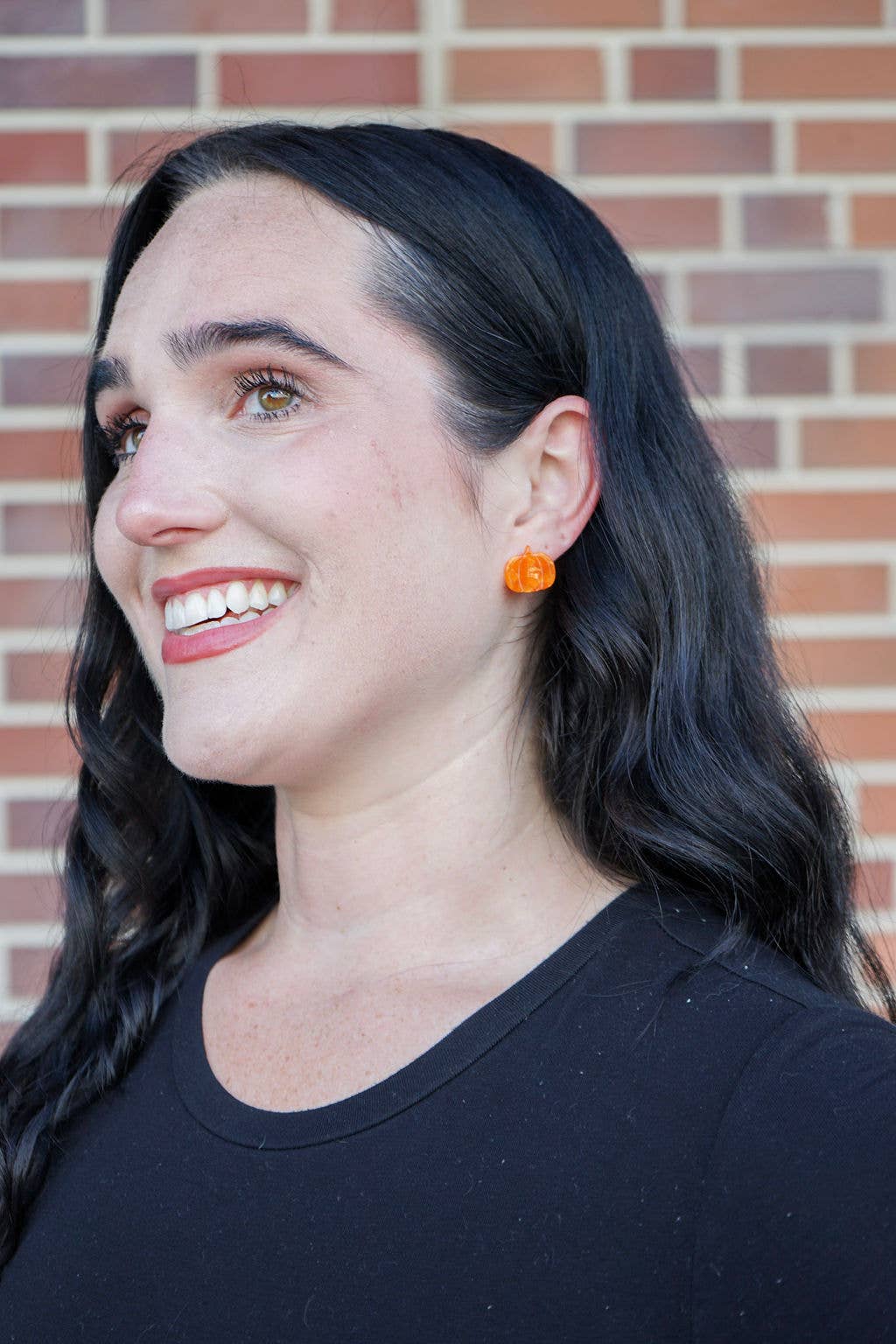 Pumpkin Patch Studs - Orange // Jewelry, Earrings, Fall, Halloween