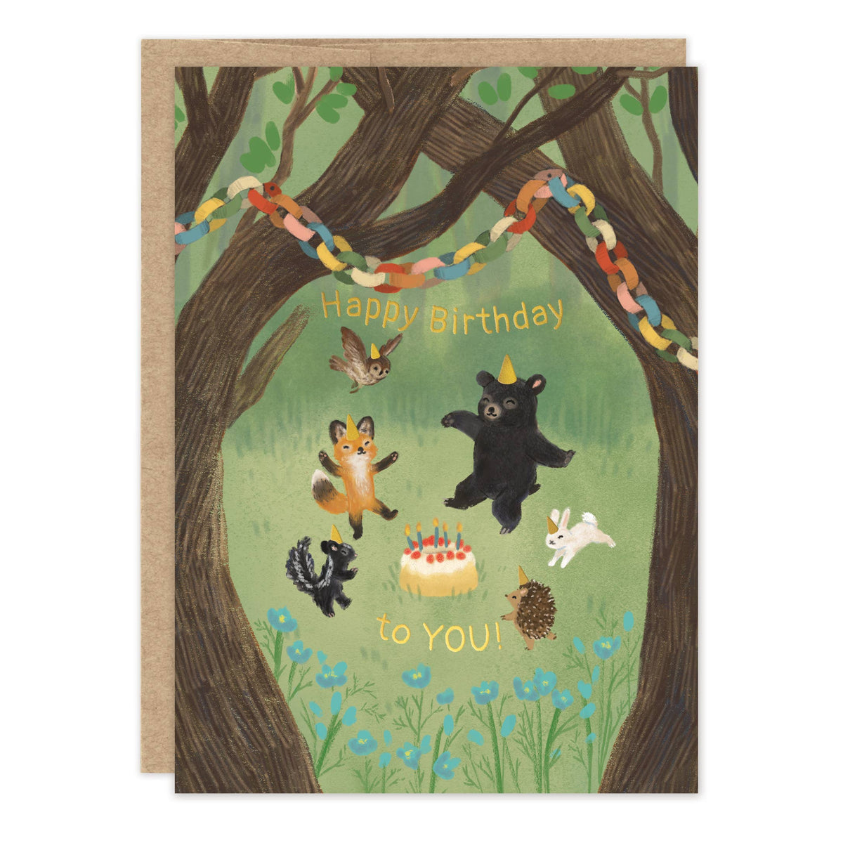 Forest Celebration Birthday Card