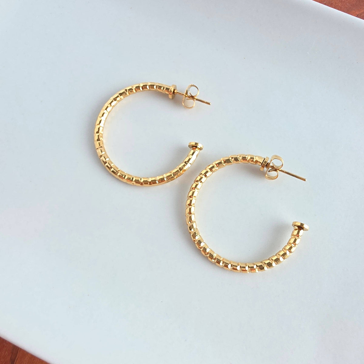 Luxe Tatum Hoops - Gold // Earrings, Jewelry, Tarnish free