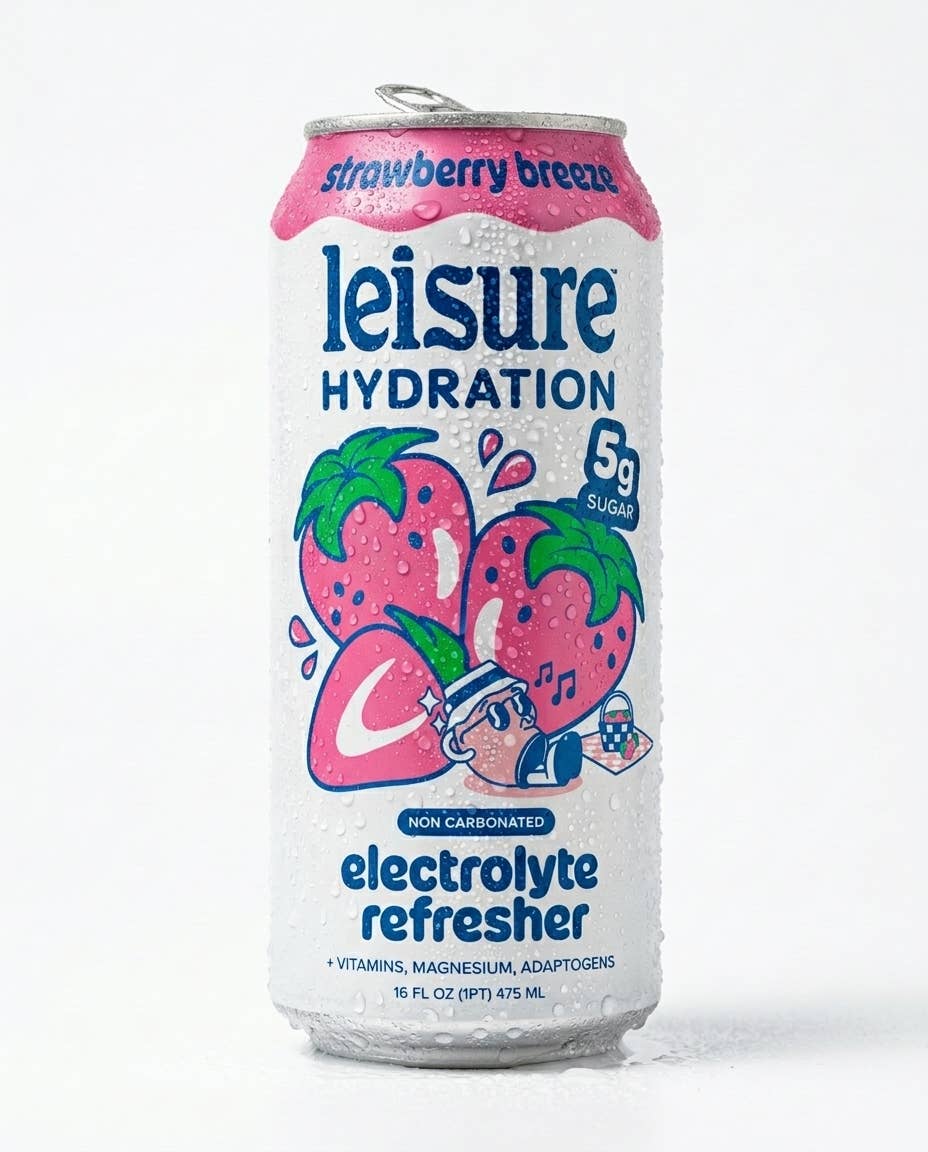 Leisure Hydration Electrolyte Strawberry Breeze