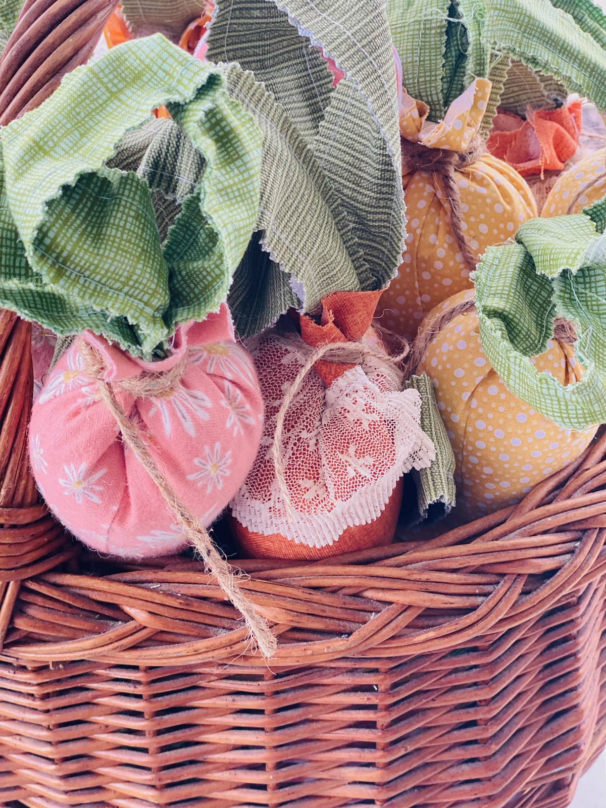 Handmade Large Fabric Carrots - 10 Inch Decorative