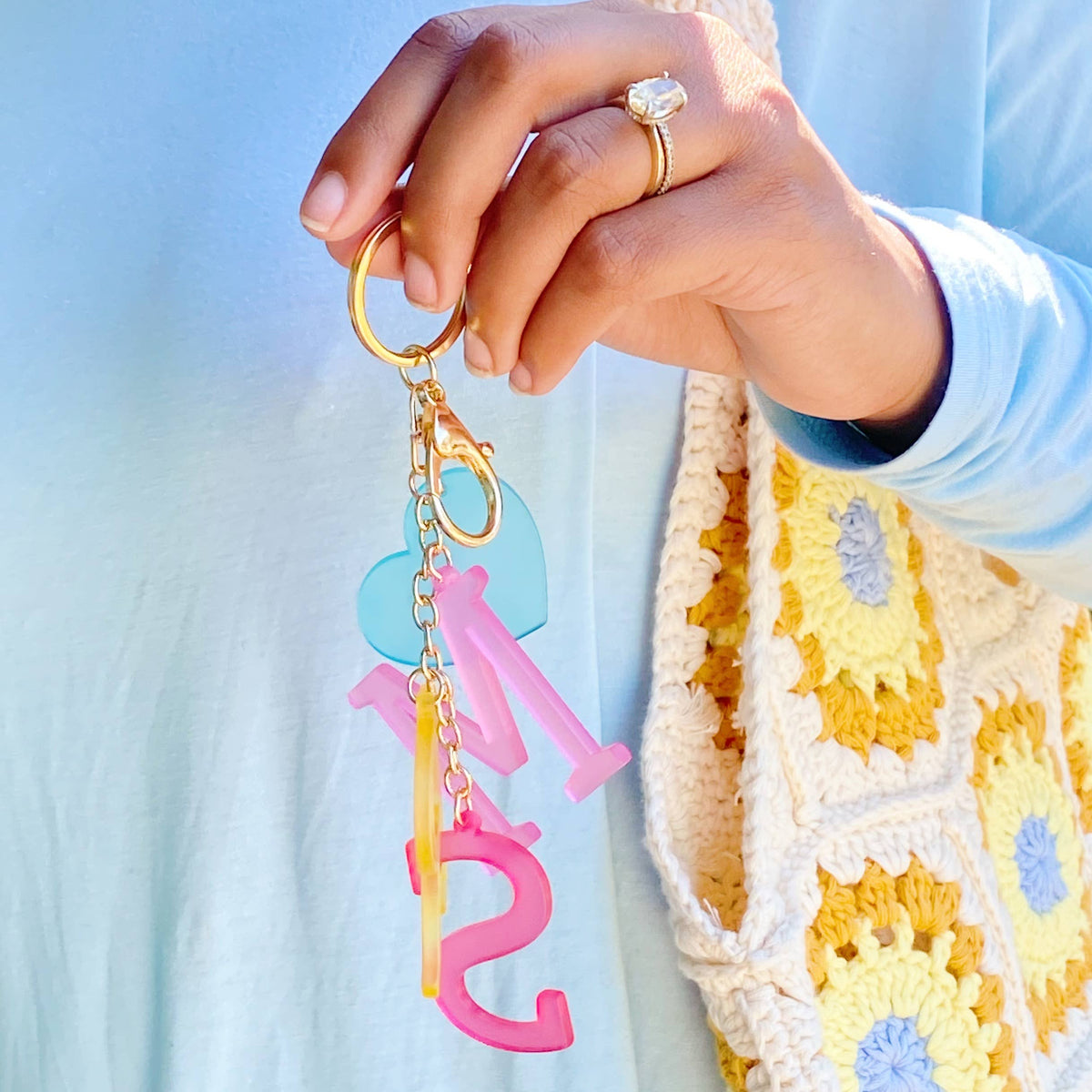 Favorite Word Jingle Key Chain