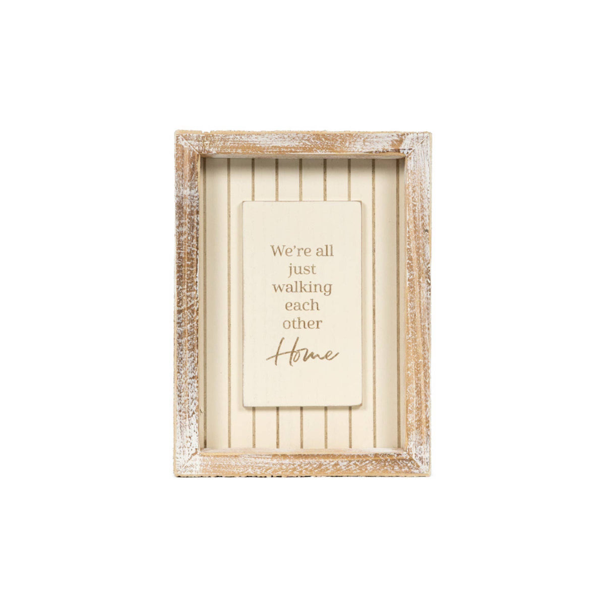11019 - 5x7 wood frame sign (HOME) Sympathy Gift