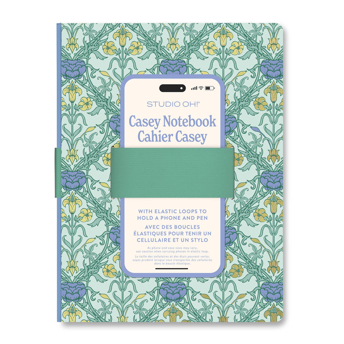 Victoriana Casey Notebook with Phone Loop