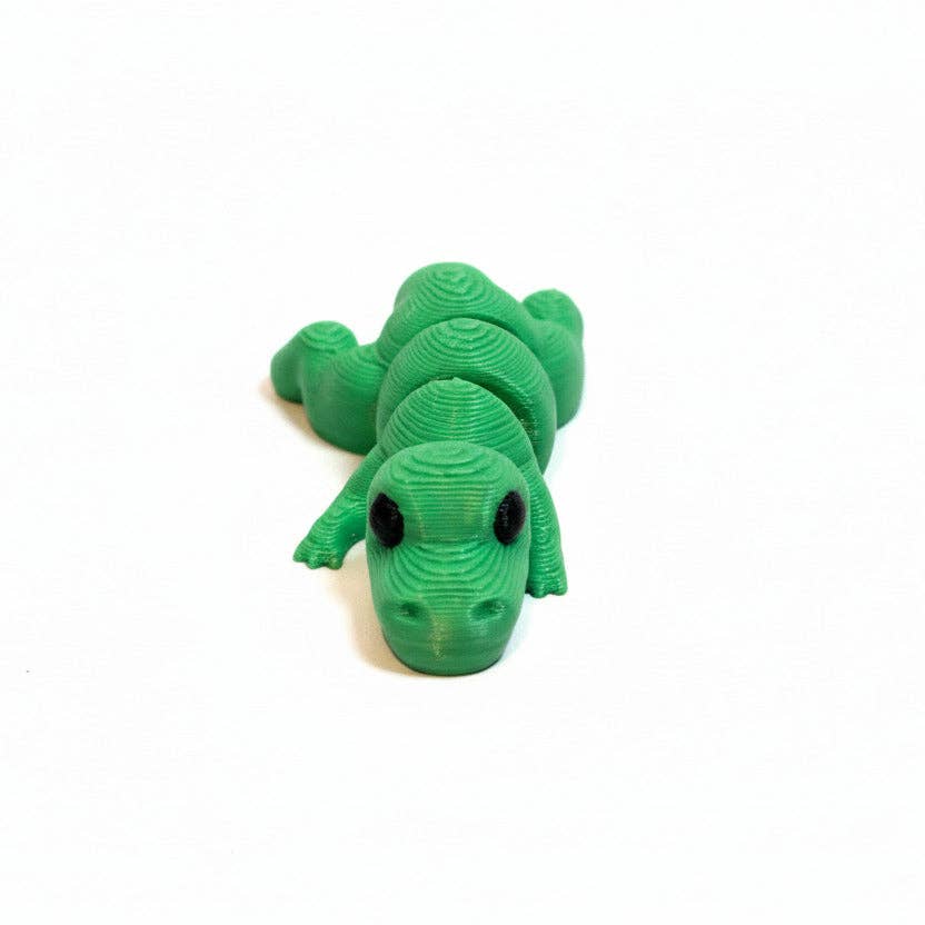 T-Rex Dinosaur (Green) • Mini 3D Printed Articulated Animal • Flexi Animals • Pocket Pets • Pocket Pals • Desk Pets [#46]*
