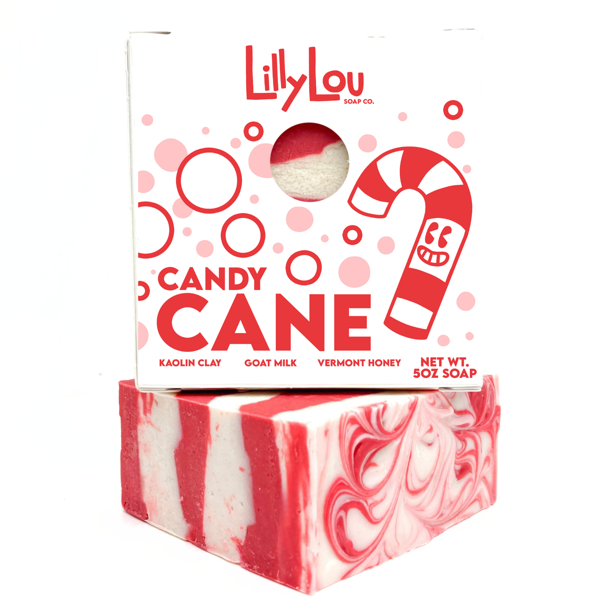 Candy Cane Soap Bar | Christmas Soap | Goat Milk Soap Bar