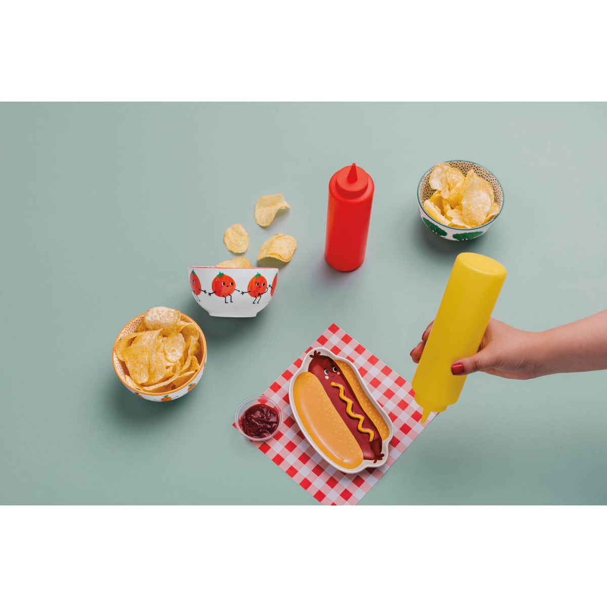 Funny Food Bowls Set of 4 Assorted