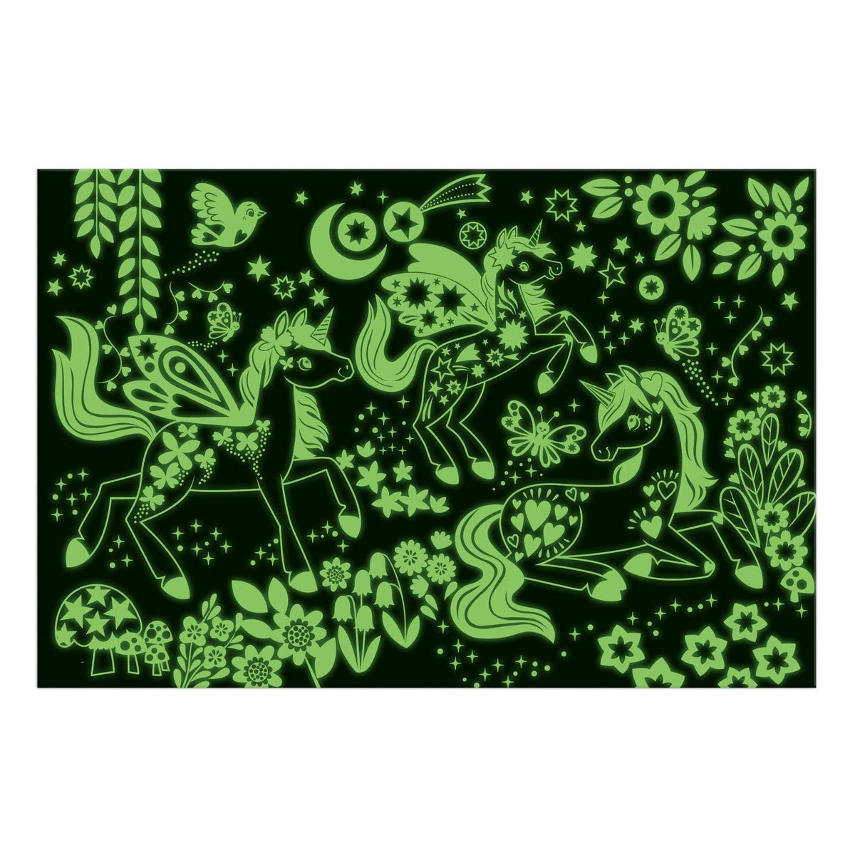 Unicorn Dreams 100 Piece Glow in the Dark Puzzle