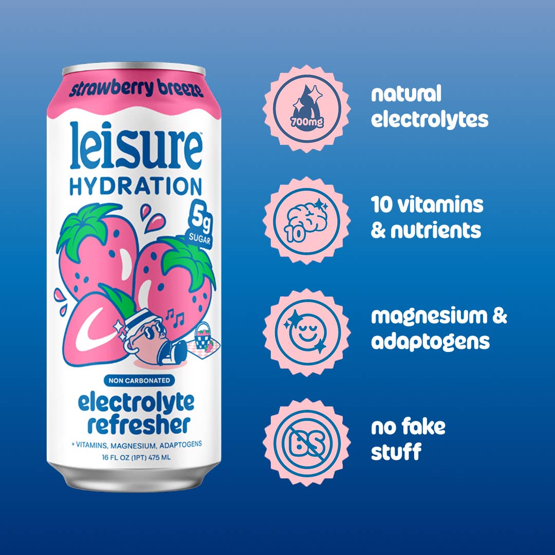 Leisure Hydration Electrolyte Strawberry Breeze