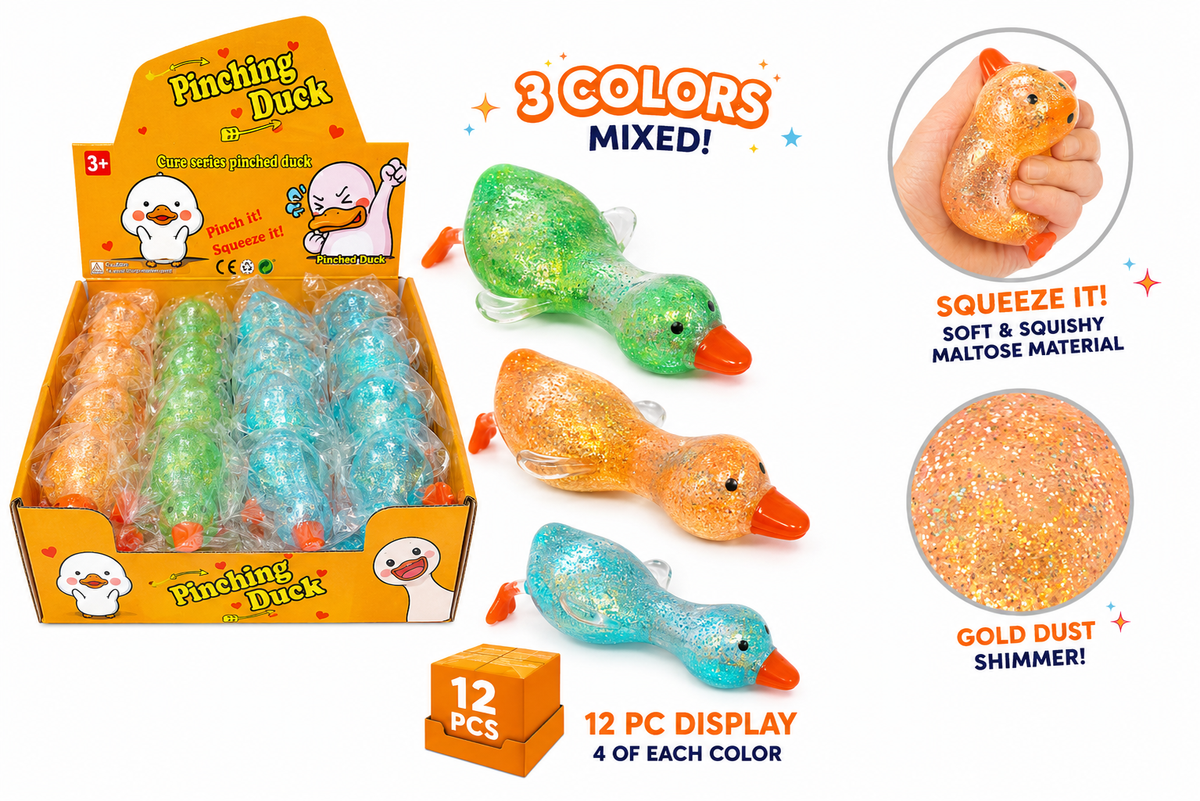 Pinching Duck Glitter Squishy