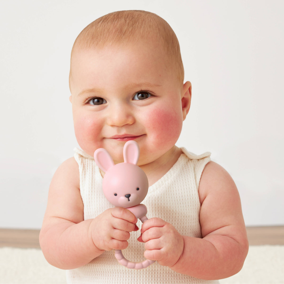 Pink Bunny Sweetie Rattle™