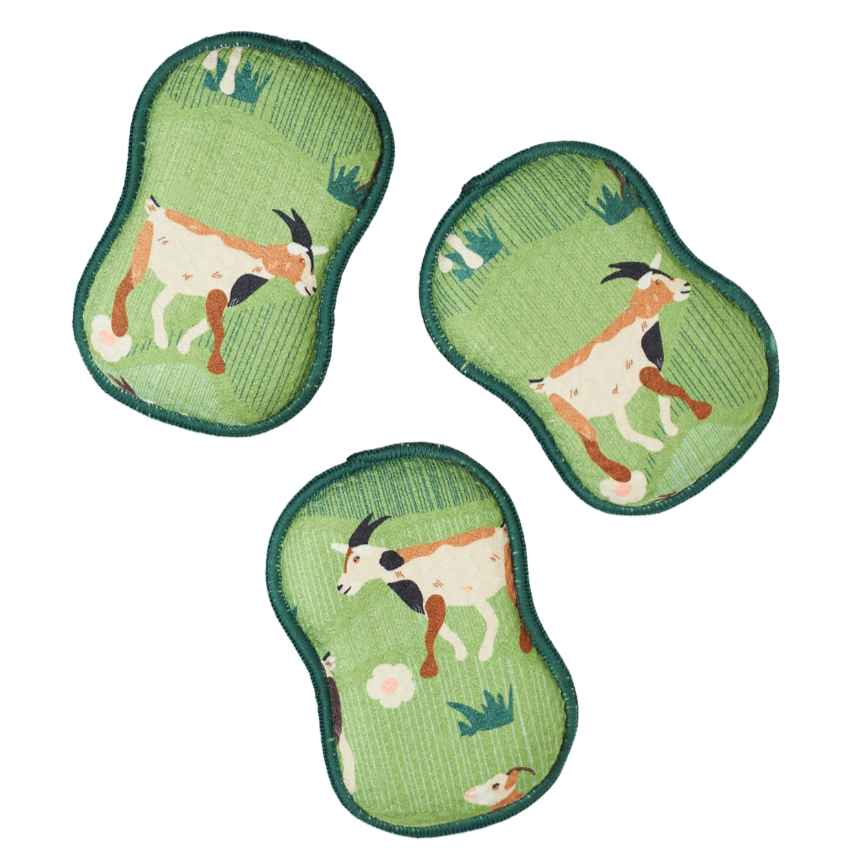 RE:usable Sponges (Set of 3) - Goat Parade