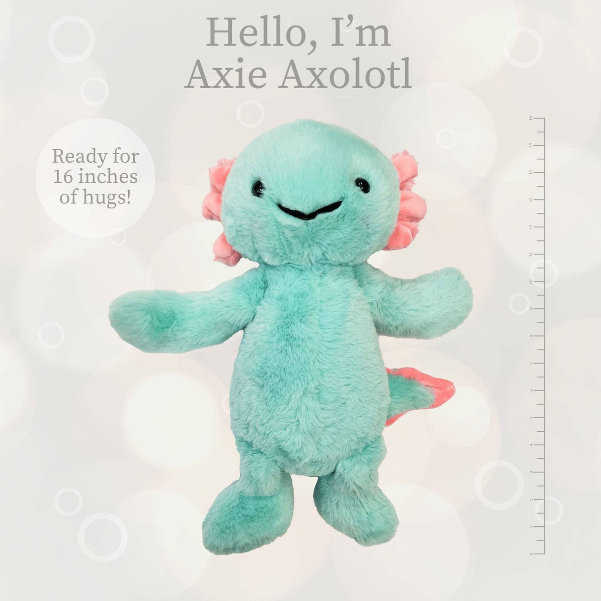 Aqua Axolotl- WS Lushee 16"