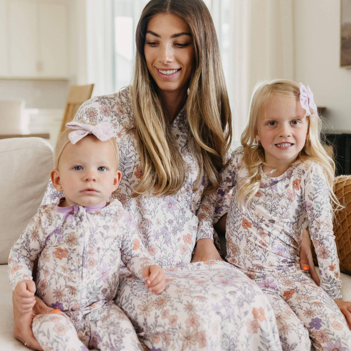 Zip-Up Footie Pajama - Flora