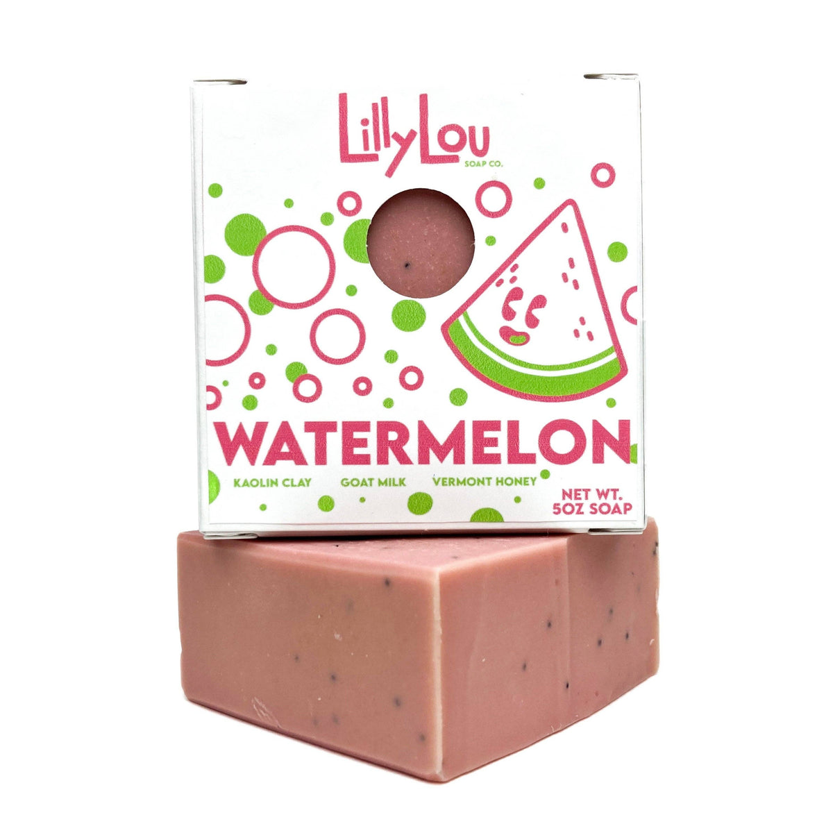 Watermelon Soap Bar | Poppy Seed | Natural Soap | Goat milk