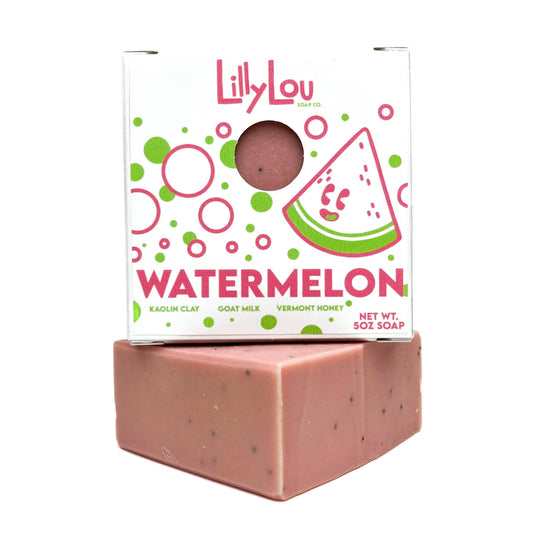 Watermelon Soap Bar | Poppy Seed | Natural Soap | Goat milk