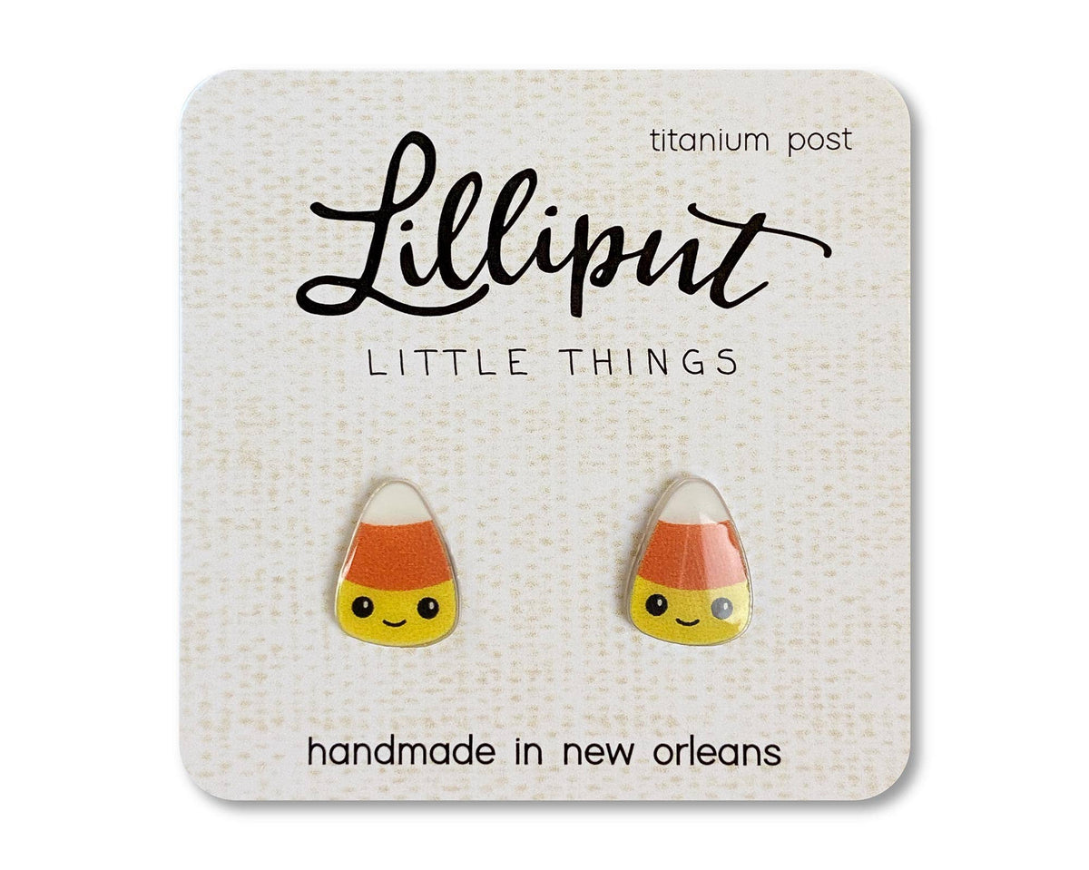 Candy Corn Earrings // Halloween