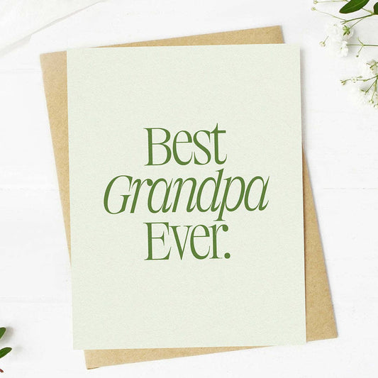 Best Grandpa Ever Father's Day Card