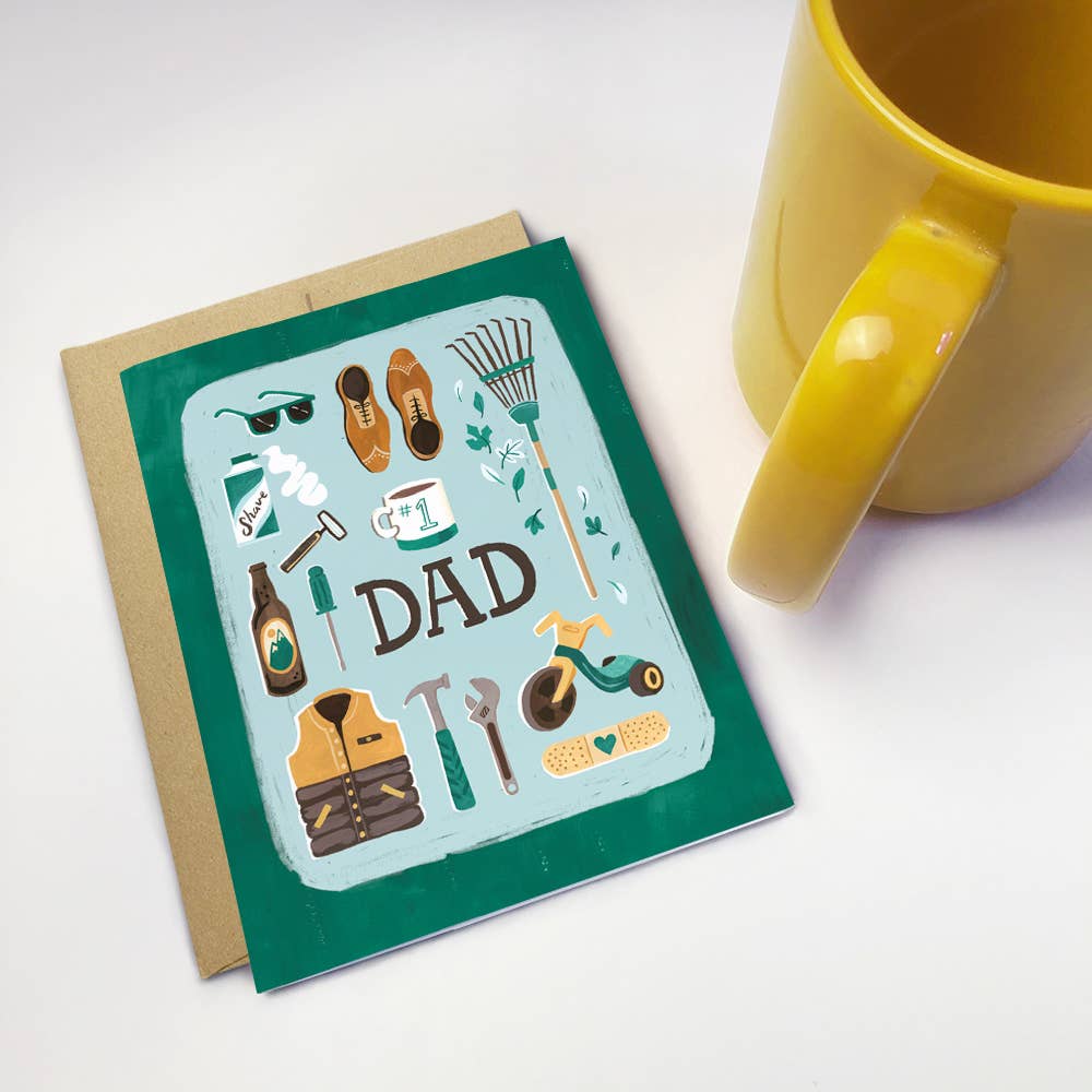 #1 Dad Card