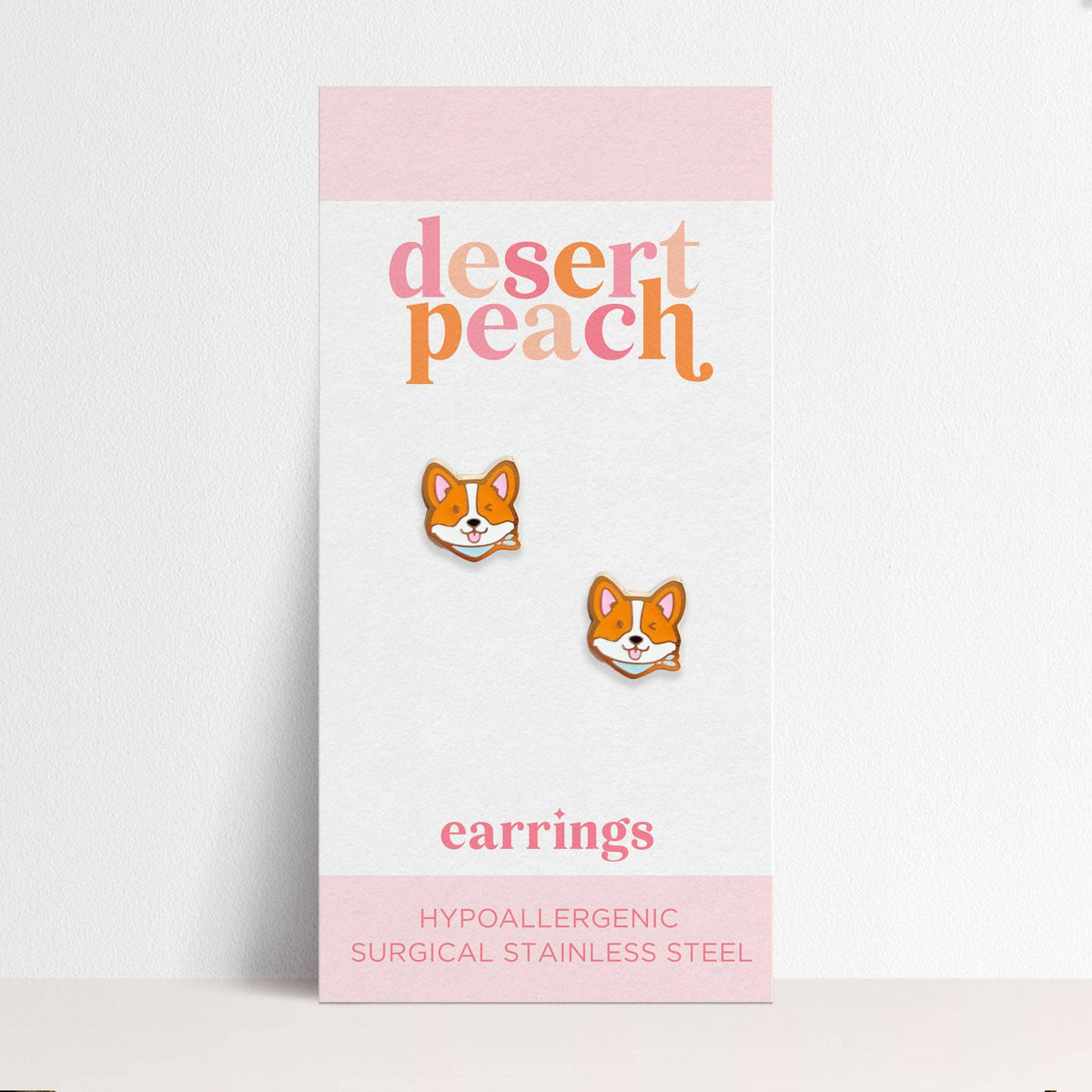 Corgi Stud Earrings