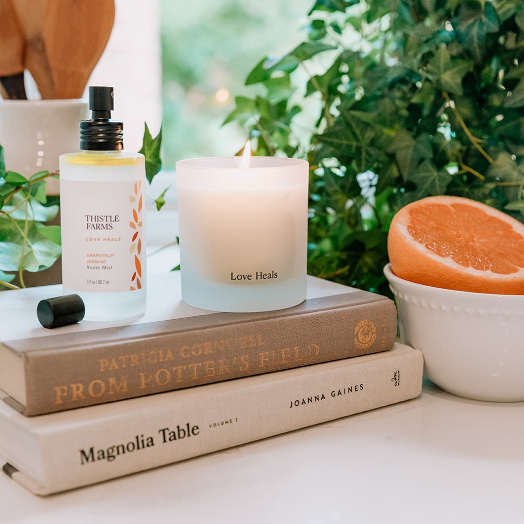 Grapefruit Jasmine Soy Candle Love Heals Collection