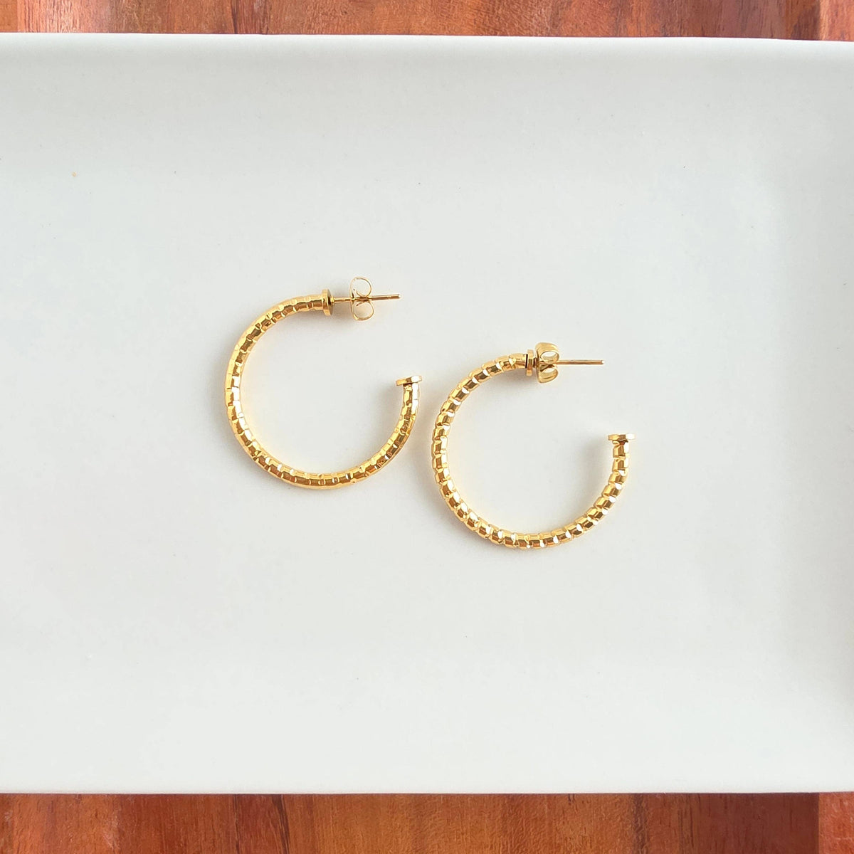 Luxe Tatum Hoops - Gold // Earrings, Jewelry, Tarnish free