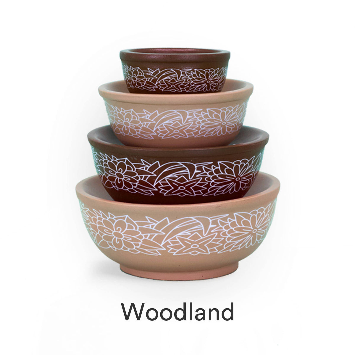 Mini Pyrex-Inspired Mixing Bowls Stackable Display Set