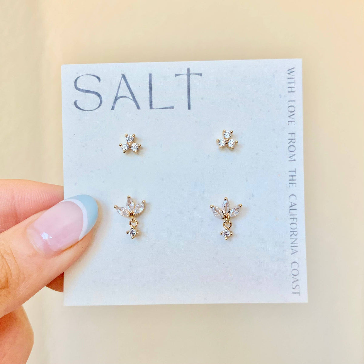 DAINTY STUD PACK | crystal stud earrings | minimal jewelry