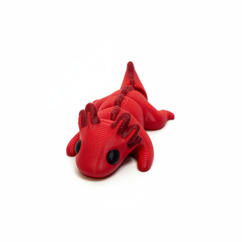 Axolotl (Red) • Mini 3D Printed Articulated Animal • Flexi Animals • Pocket Pets • Pocket Pals • Desk Pets [#29]*
