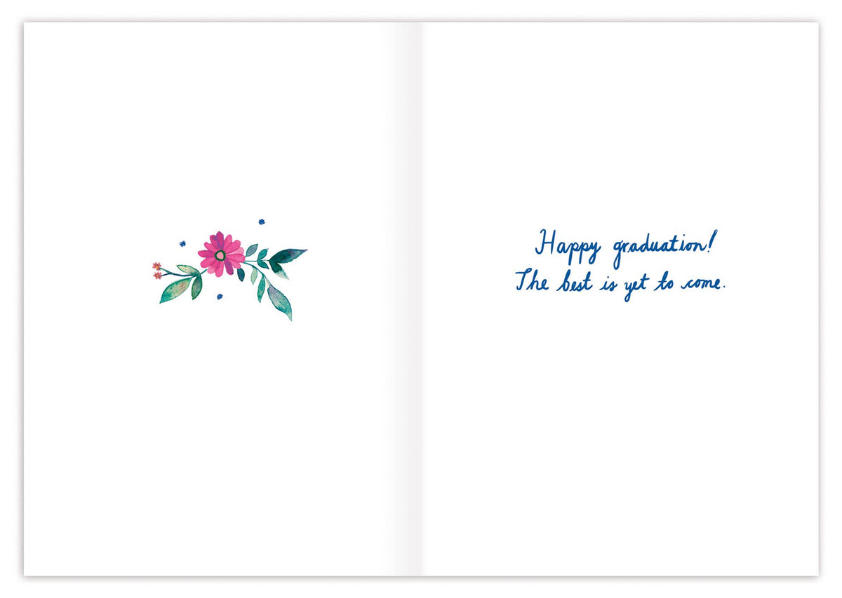 Congrats Floral Graduation Card