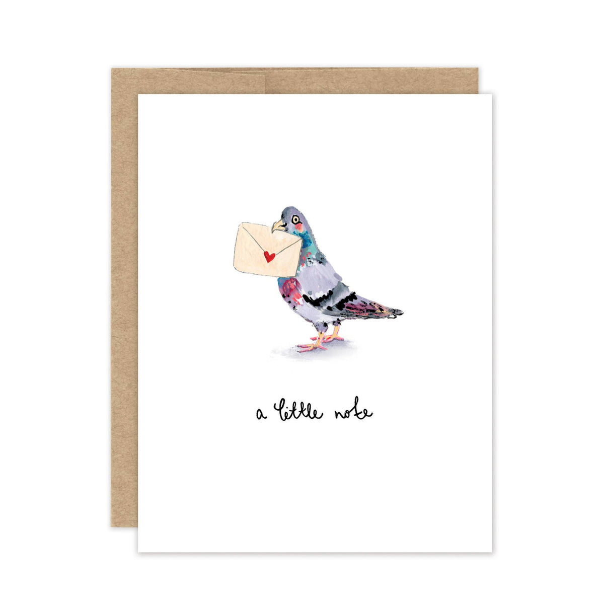Pigeon A Little Note Boxed Notecard - Set of 10