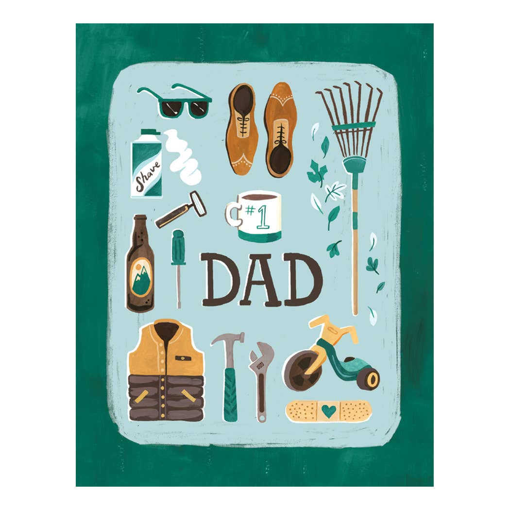 #1 Dad Card