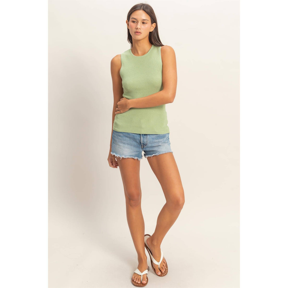 Ribbed Knit Tank Top