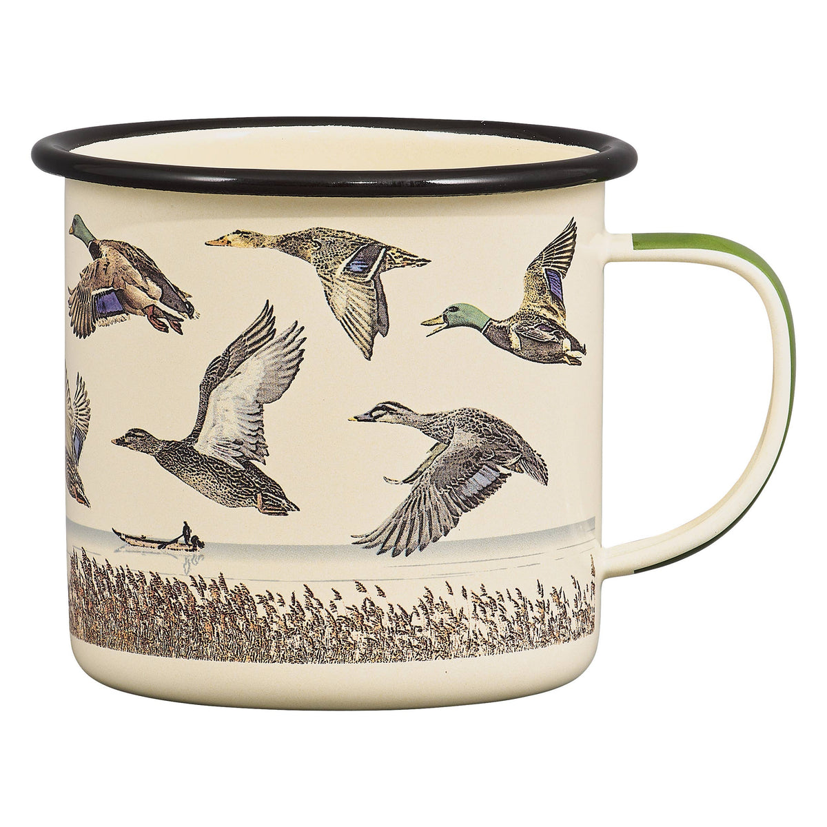 Lake & Ducks Enamel Mug, 17oz