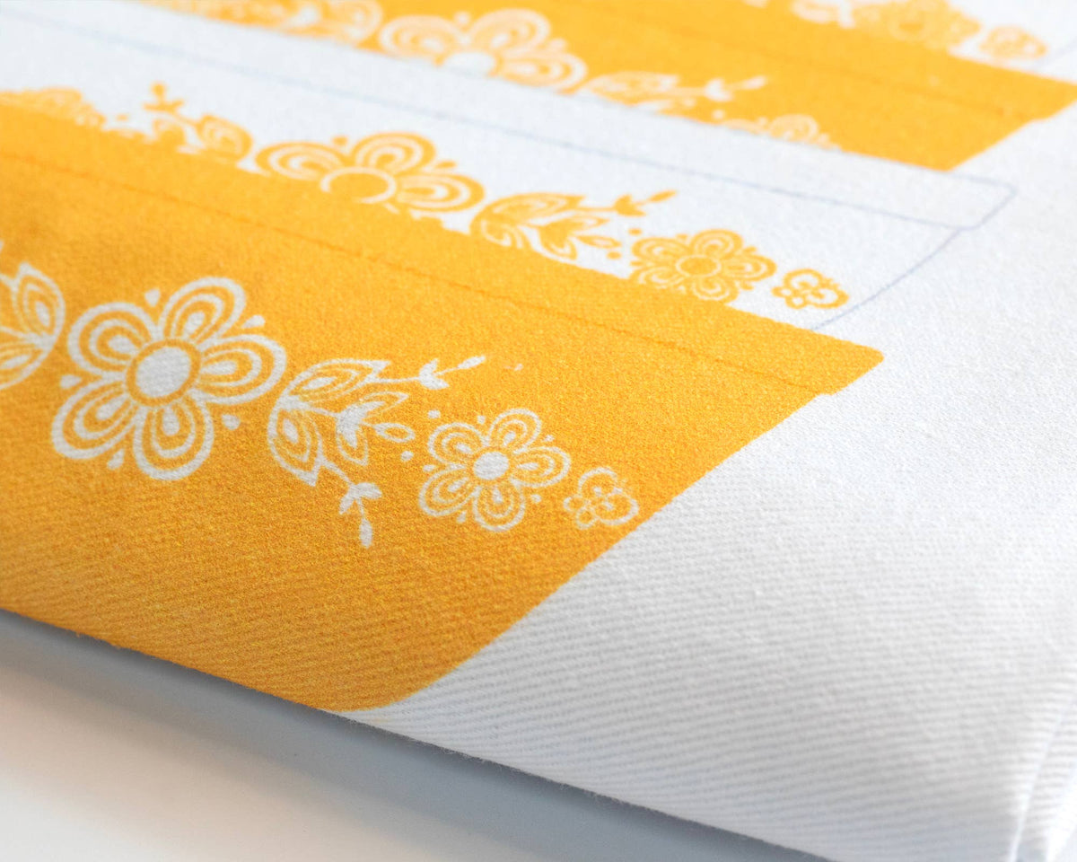 Vintage Bowl Stack Cotton Tea Towel | 6 Patterns